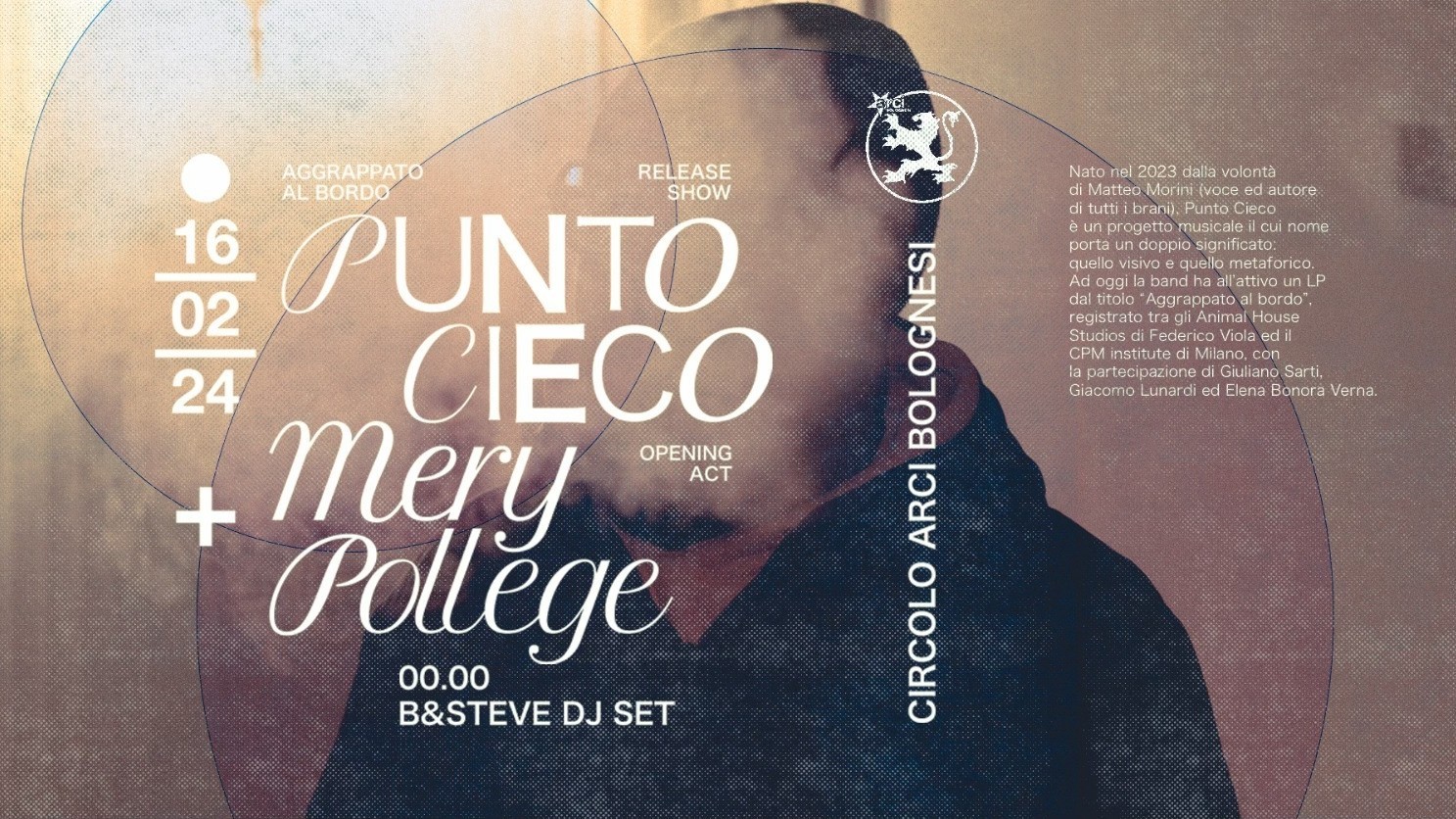 Punto Cieco - Aggrappato al Bordo Release Party - Opening Mery Pollege - B&steve funk djset