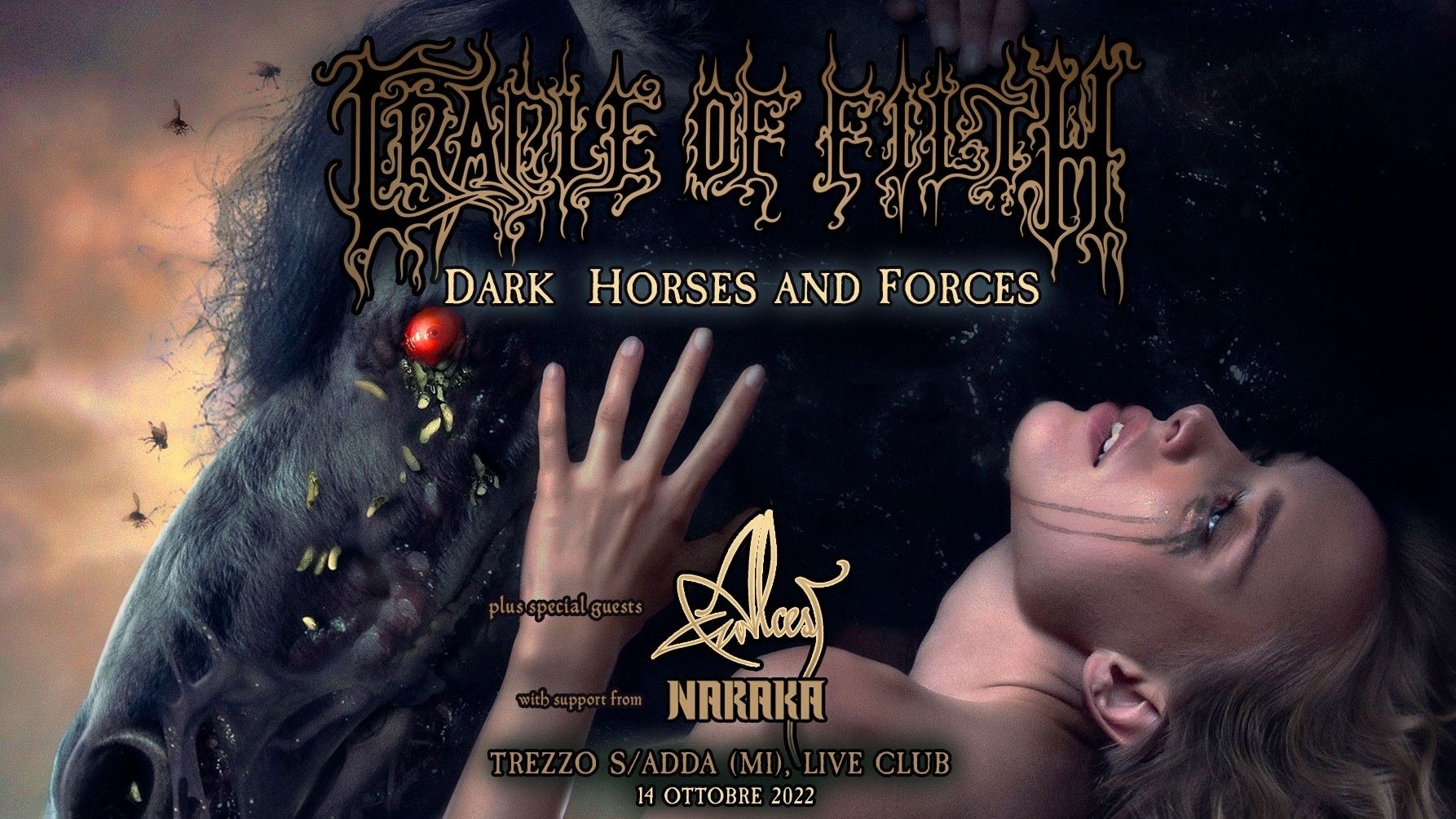 Cradle of Filth + Alcest + Naraka