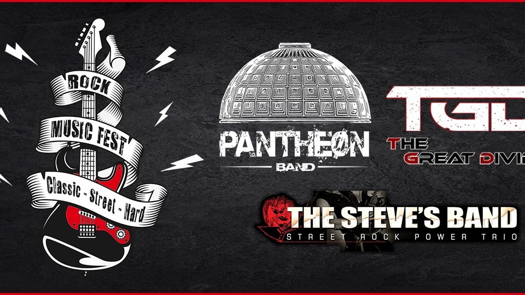 Rock Music Fest: Pantheon Band - The Steve's Band - The Great Divide