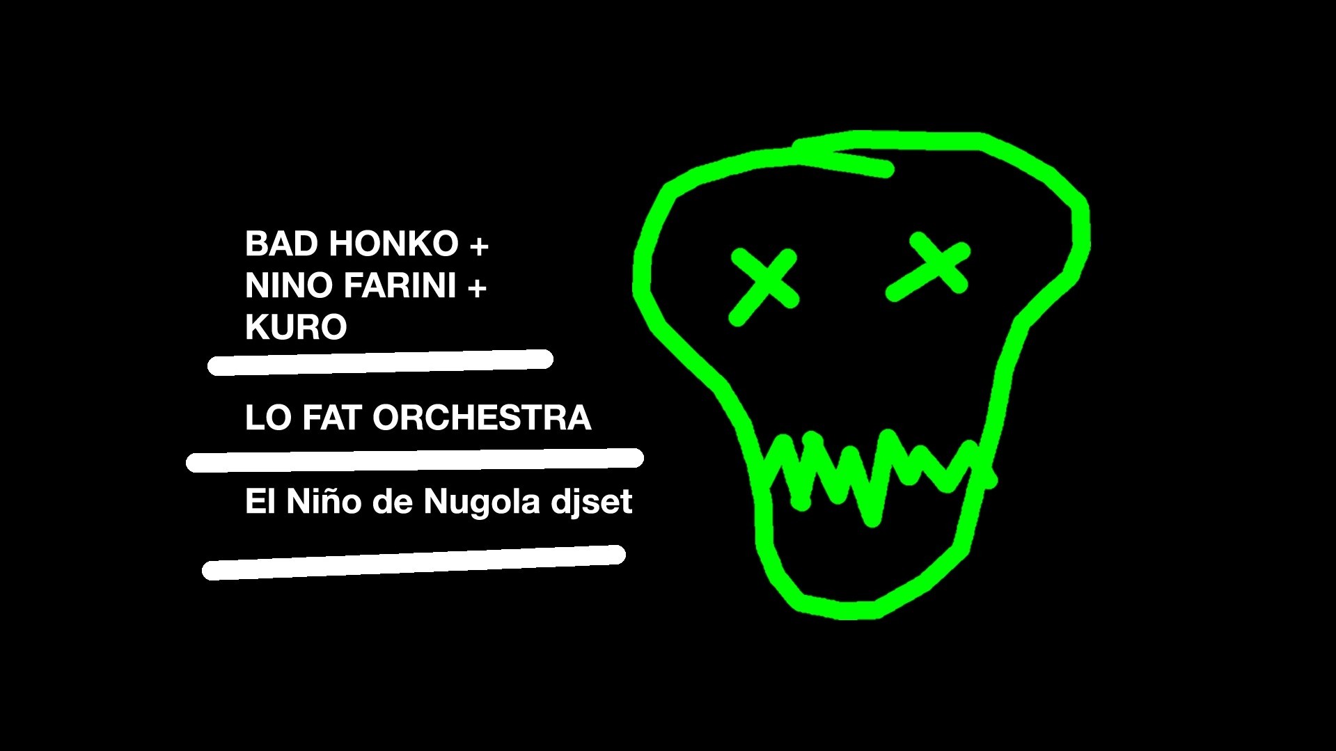 Lo Fat Orchestra + Bad Honko feat Nino Farini & Kuro + El Niño de Nugola djset