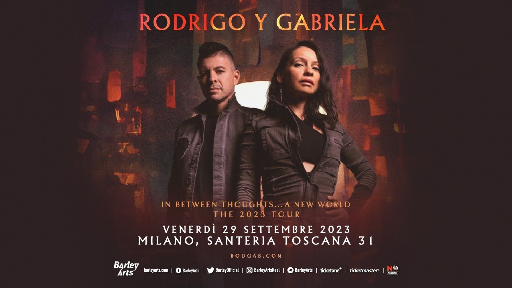 Rodrigo y Gabriela - "In Between Thoughts... A New World Tour 2023"