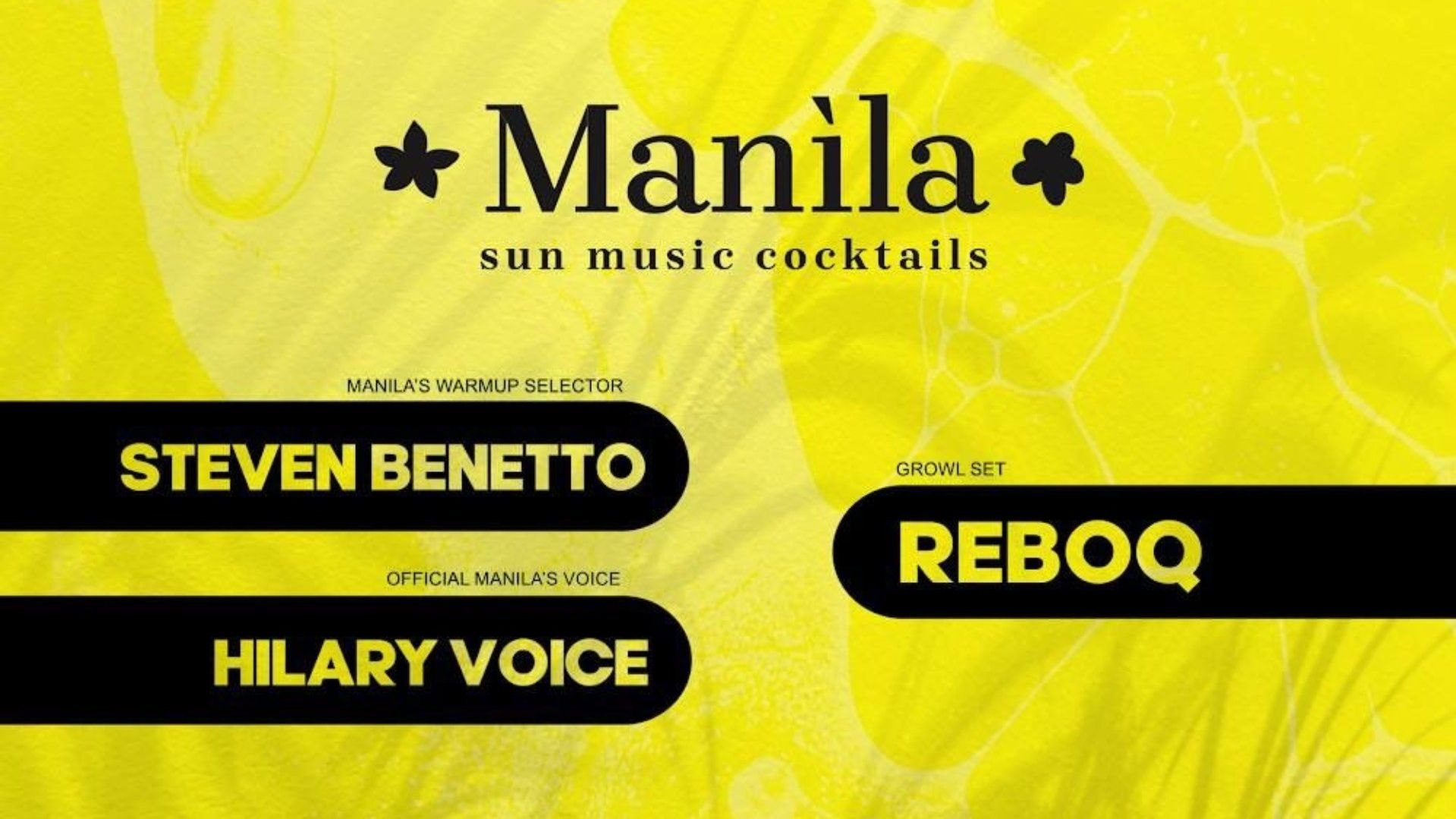 Manìla Sun Music Cocktails