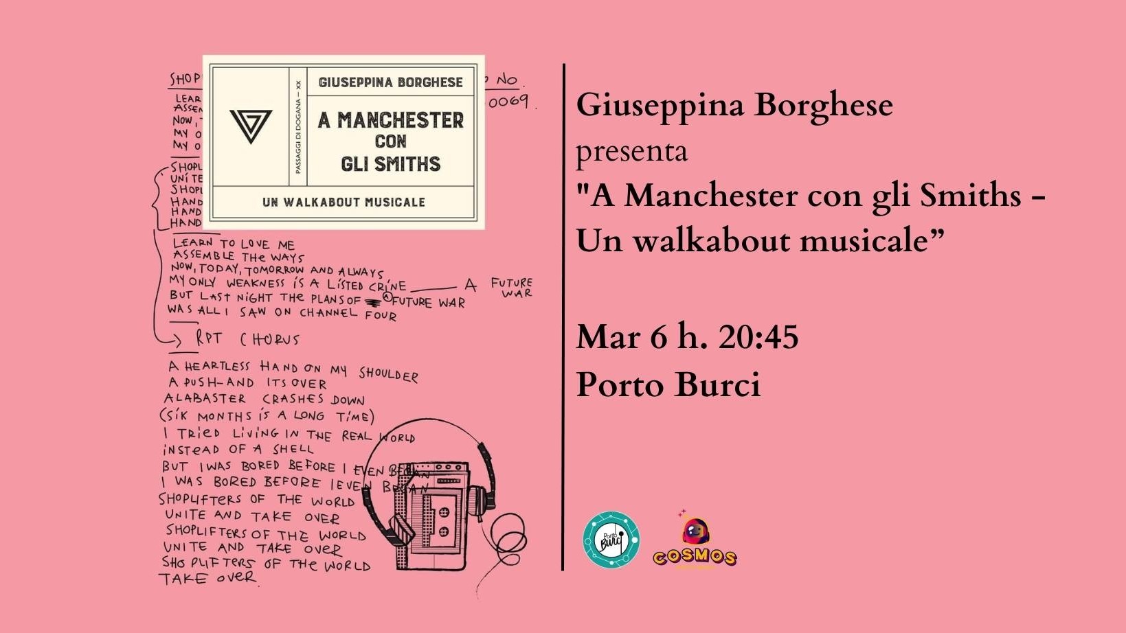 Presentazione "A Manchester con gli Smiths - Un walkabout musicale" con Giuseppina Borghese