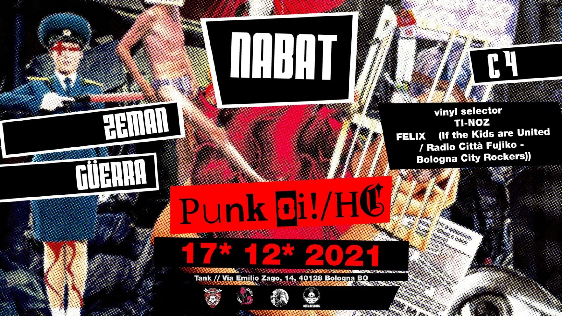 Tank-punk oi!/HC n°1| NABAT-GÜERRA-ZEMAN-C4 + vinyl selector
