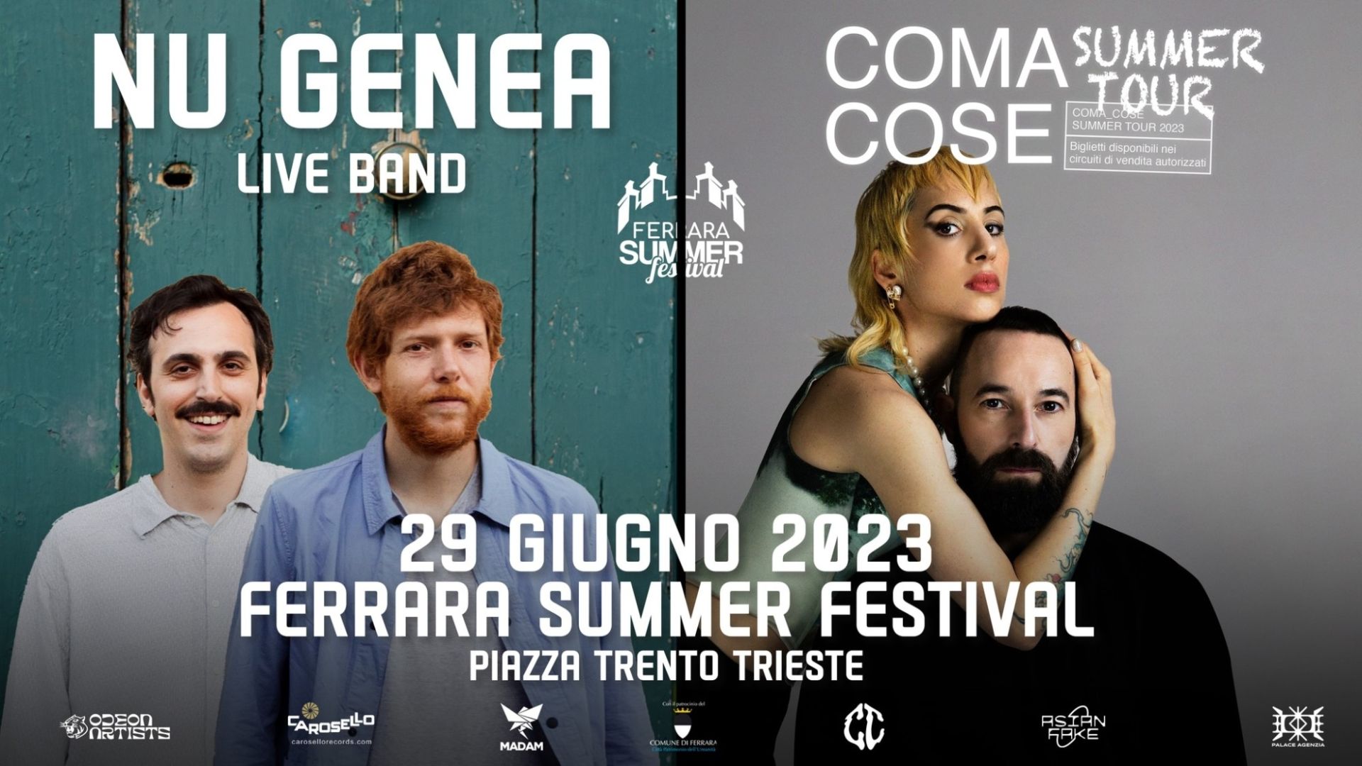 Nu Genea - Coma Cose - Ferrara Summer Festival