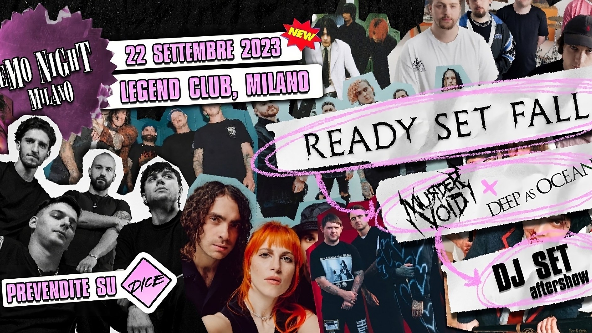 Emo Night Milano: Ready Set Fall + Murder Void + Deep As Ocean
