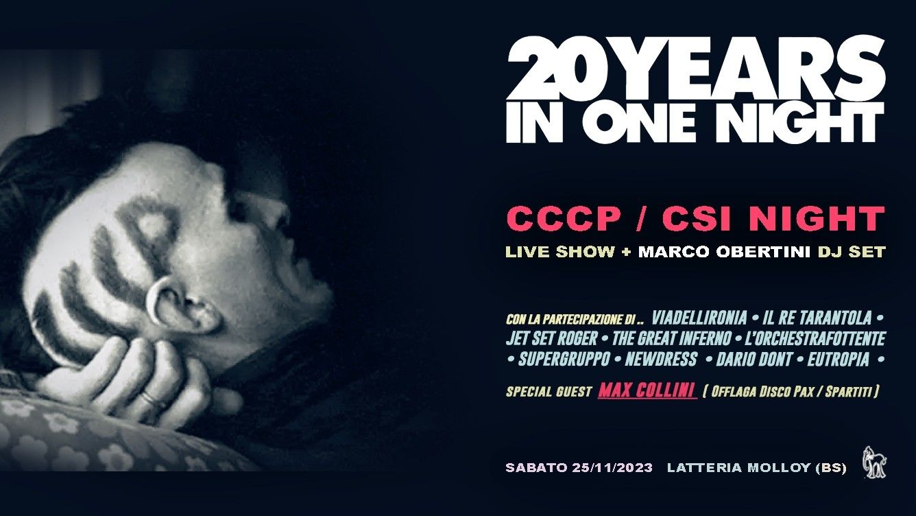 20 Years In One Night Party - Cccp - Csi Night