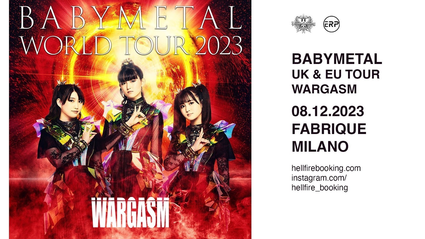 Babymetal "Uk & Eu Tour 2023"