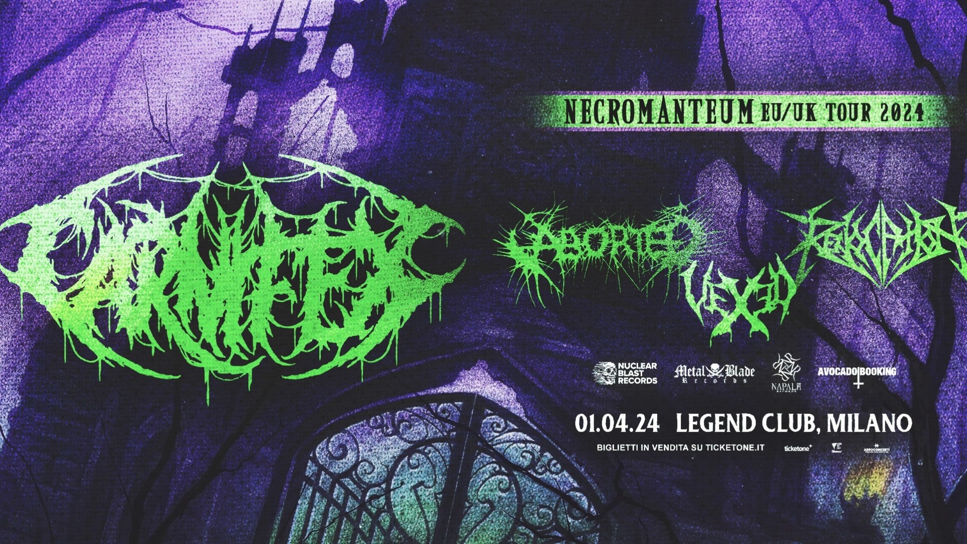 Carnifex + Aborted + Revocation + Vexed