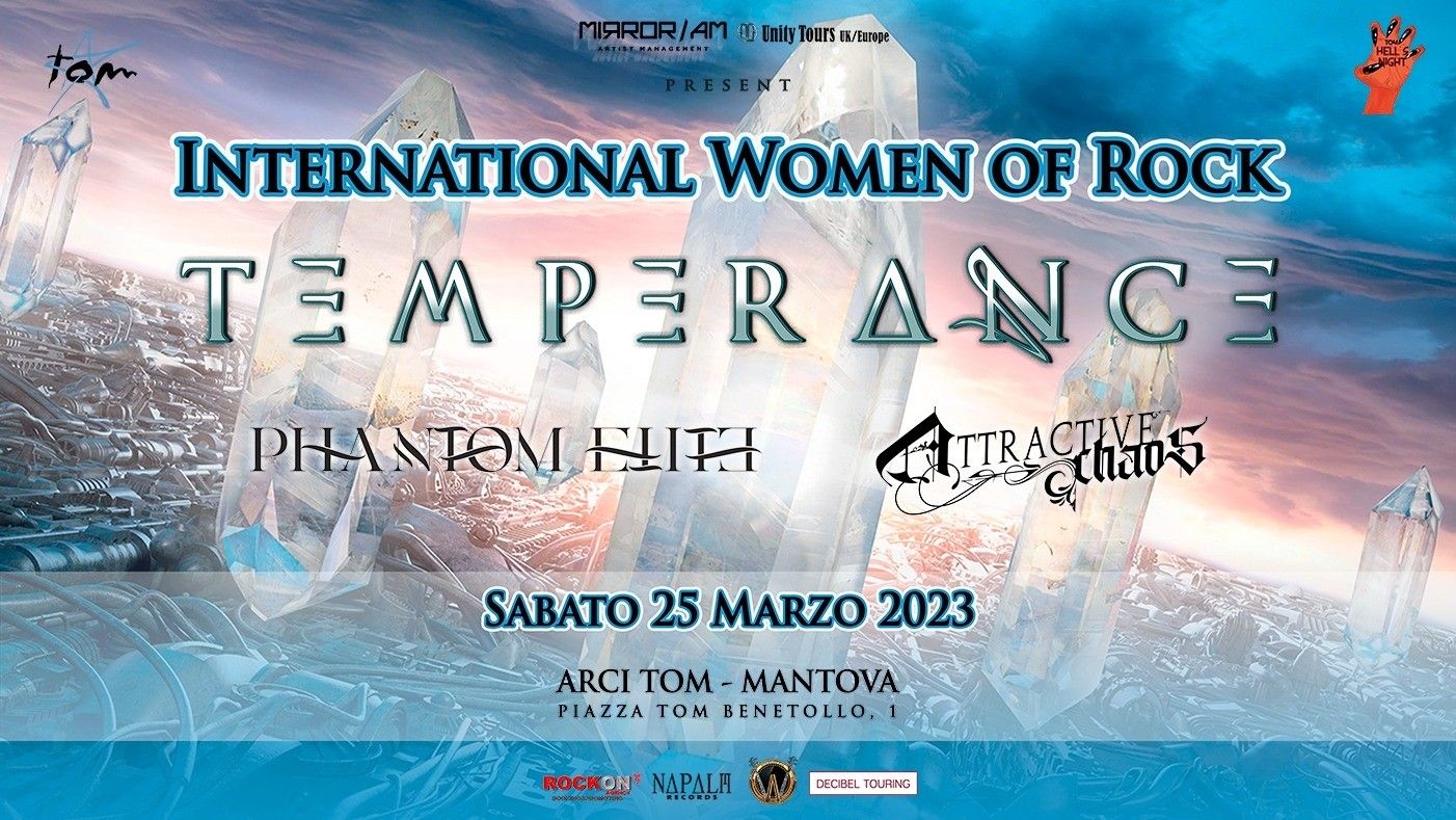 International Women of Rock Tour 2023 - Temperance - Phantom Elite - attractive Chaos