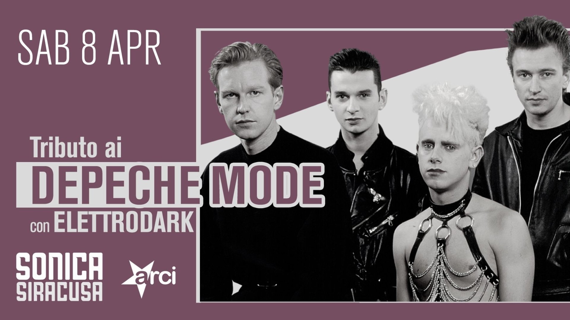 Tributo ai Depeche Mode con Elettrodark + selezioni musicali di Giulio Tomasi