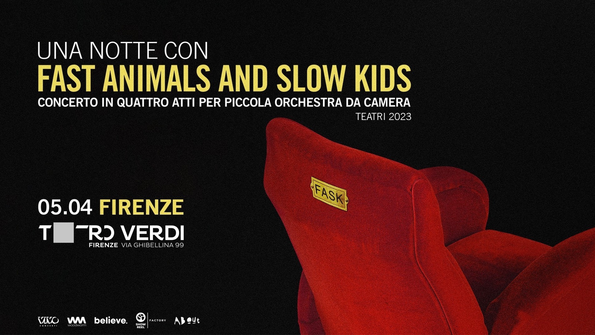 Fast Animals and Slow Kids - Concerto in 4 atti per piccola orchestra da camera