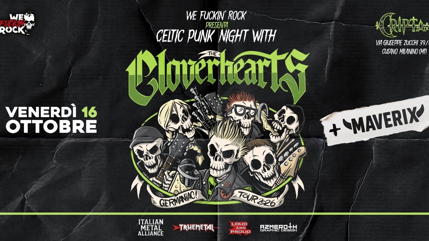 Celtic Punk Night with THE CLOVERHEARTS