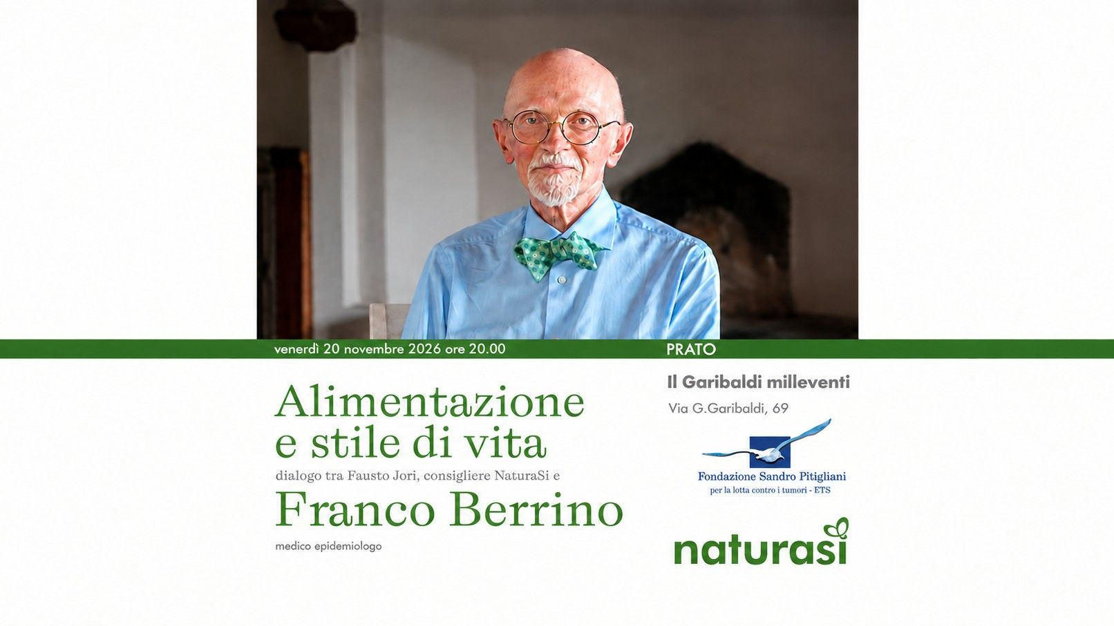 Alimentazione e stile di vita con il Prof. Franco Berrino