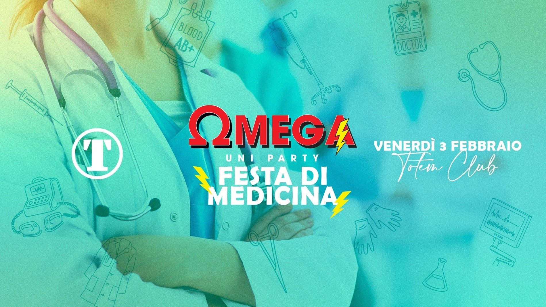 Omega Ω Uniparty - Festa di Medicina