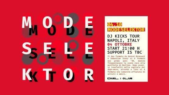 Modeselektor - dj-kicks Tour