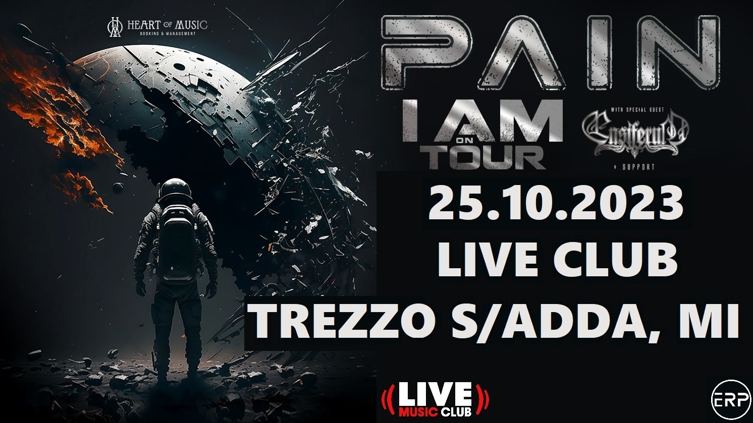 Pain "I Am" European Tour + Ensiferum
