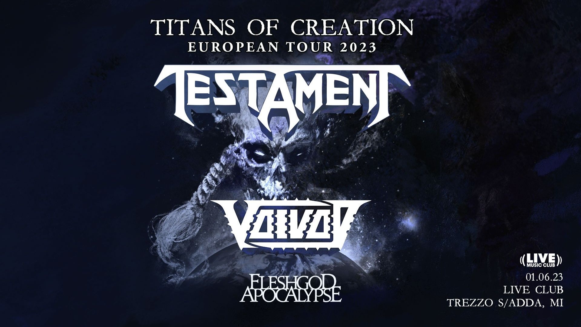 Testament - Voivod - Fleshgod Apocalypse