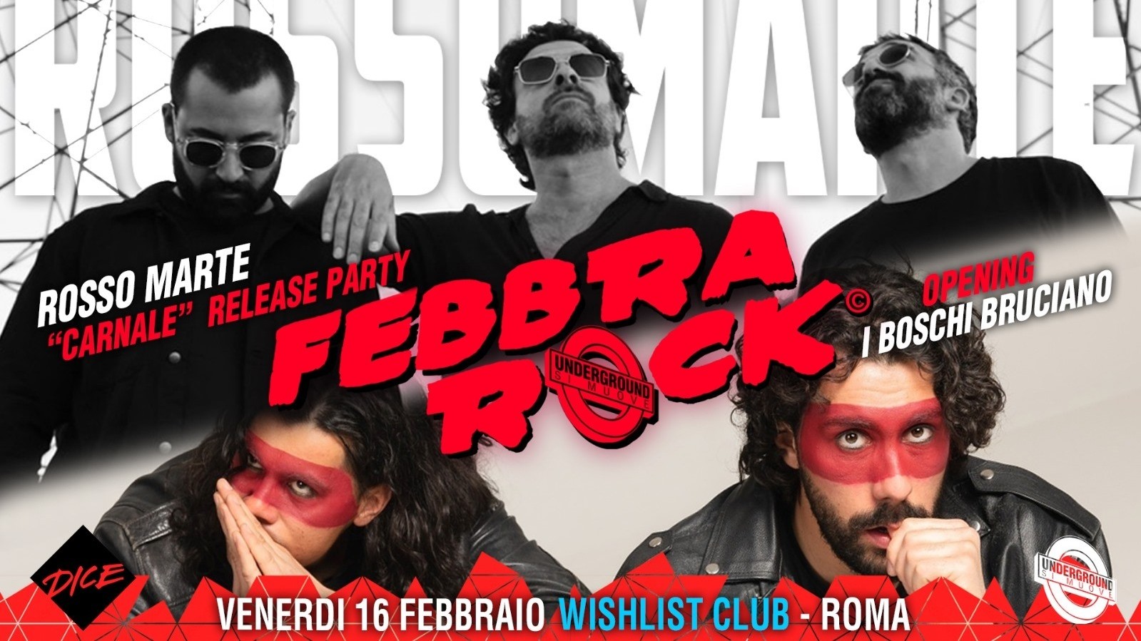 Febbra Rock - Rosso Marte "Carnale Release Party" / Opening I Boschi Bruciano
