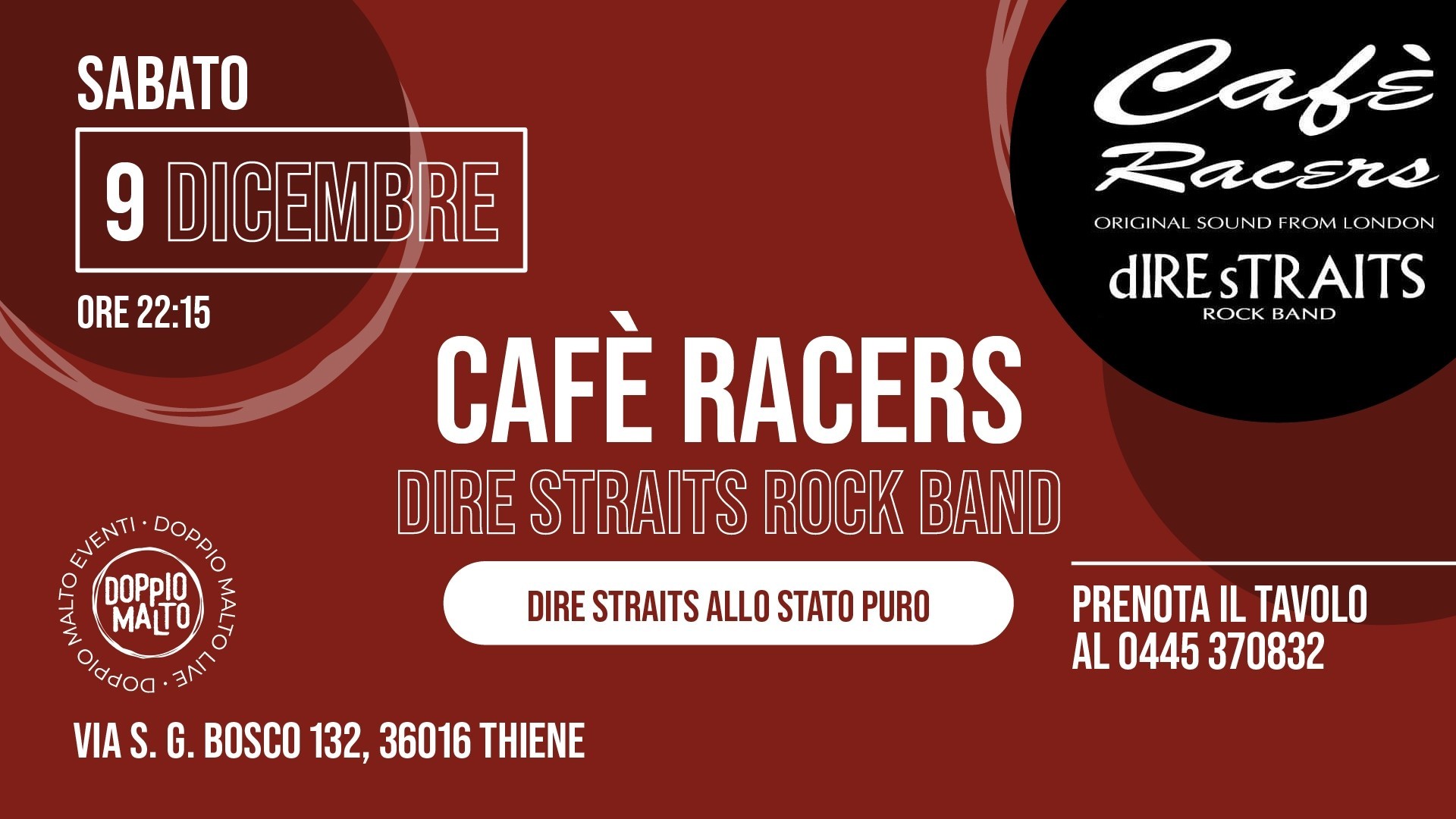 Cafè Racers - Dire Straits Rock Band