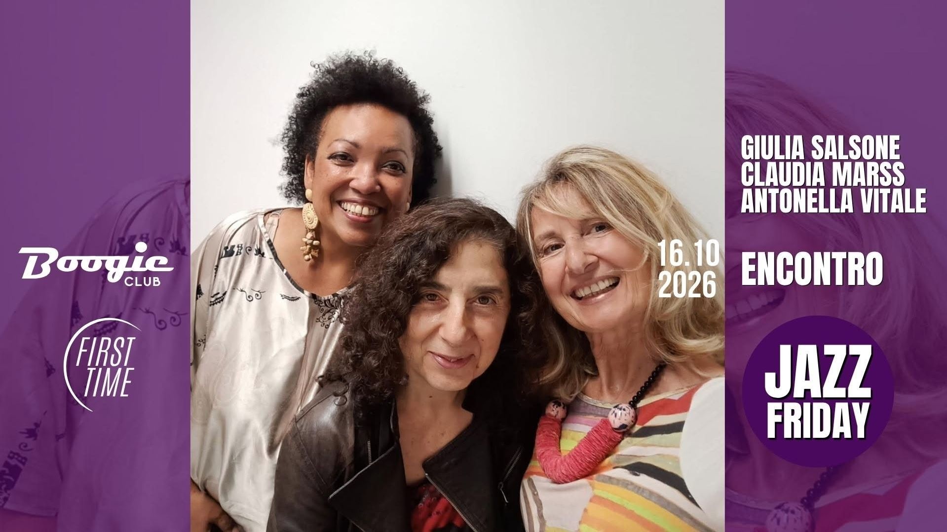 Giulia Salsone, Claudia Marss e Antonella Vitale - Jazz Friday