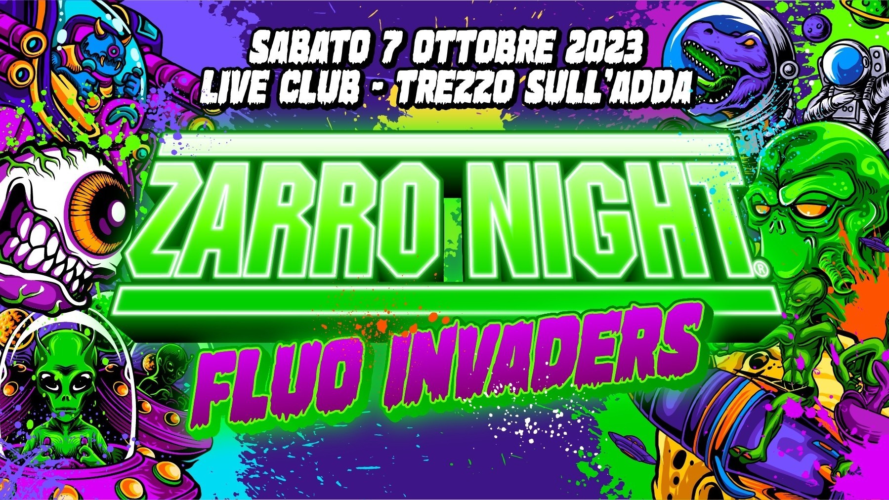 Zarro Night® Fluo Invaders