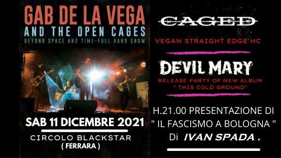 Gab De La Vega ( Full Band ! ) / Caged / Devil Mary