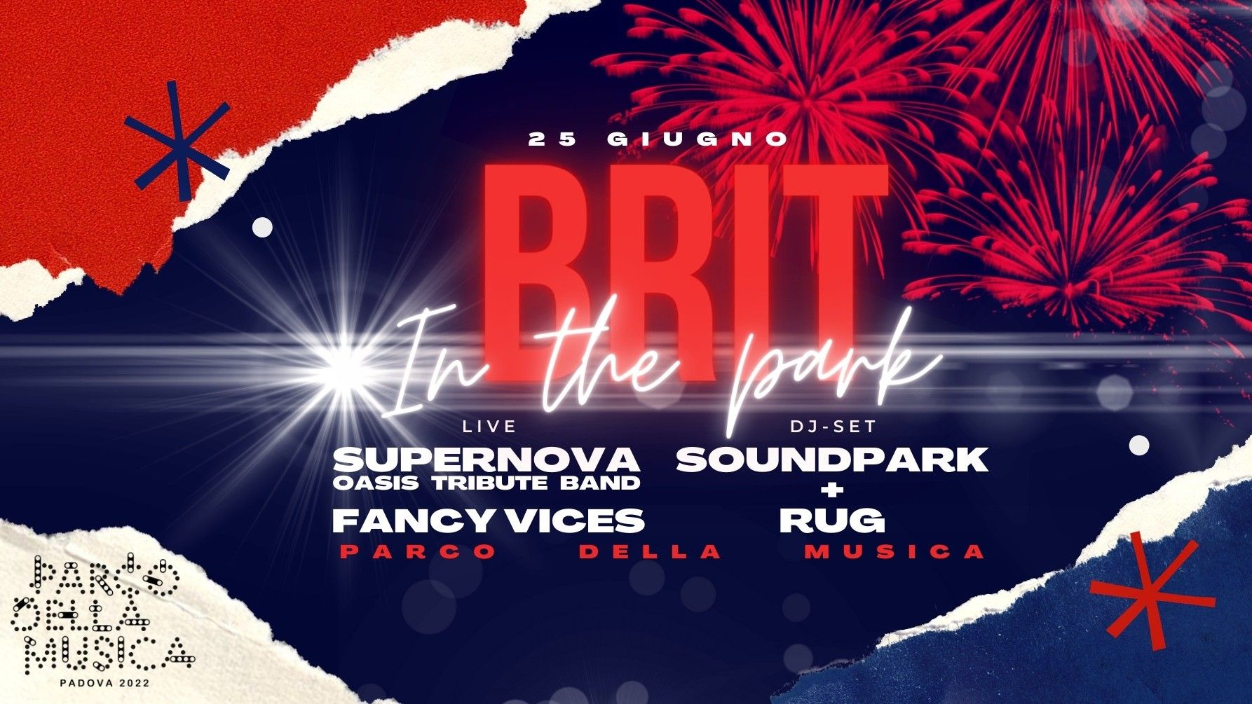 BriT in the Park w/ Supernova Oasis Tribute Band & Fancy Vices live show + SoundPark & Rug dj set