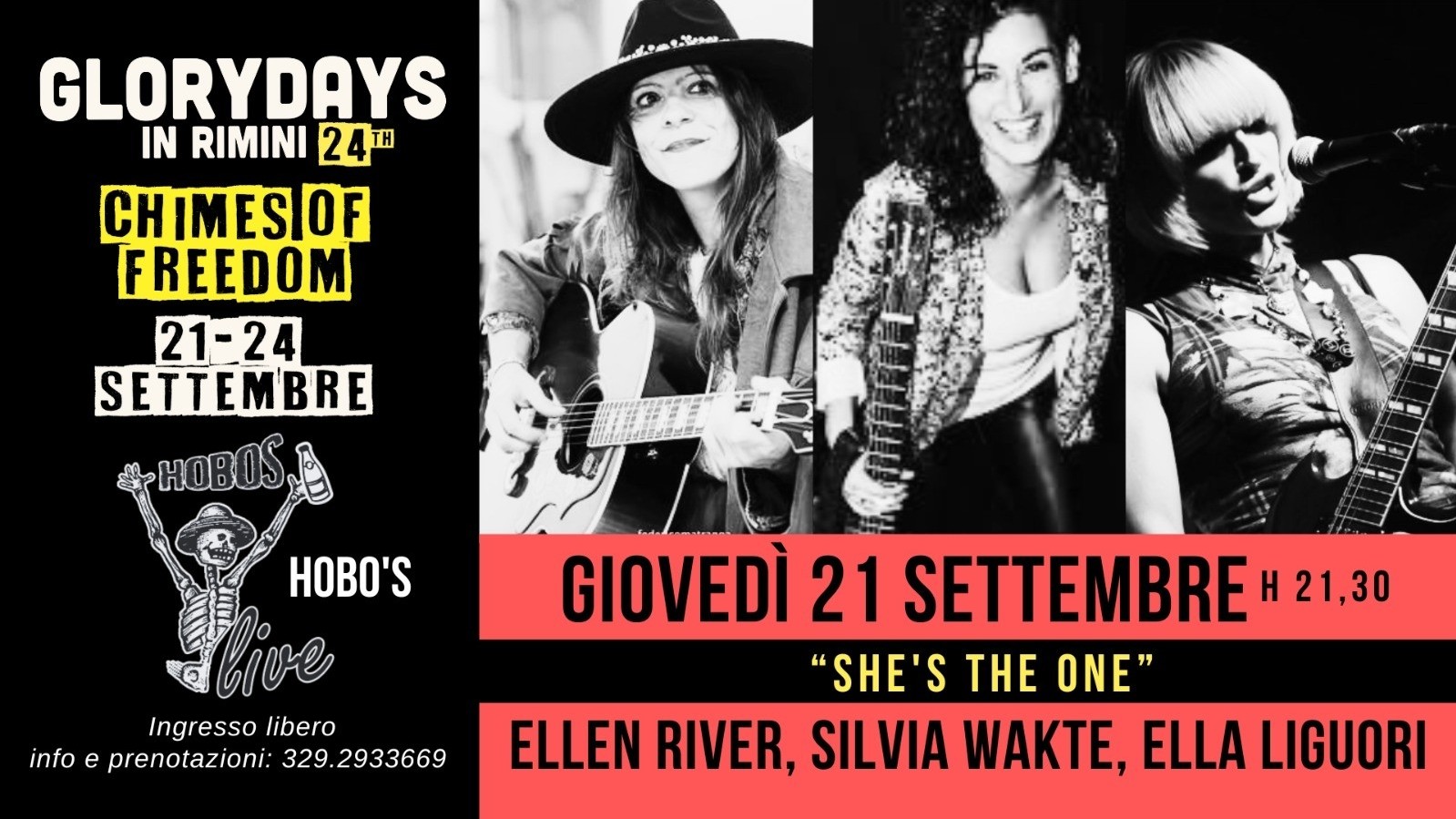 She's the one: Glory days in Rimini 2023 kick-off: Ellen River, Silvia Wakte, Ella Liguori