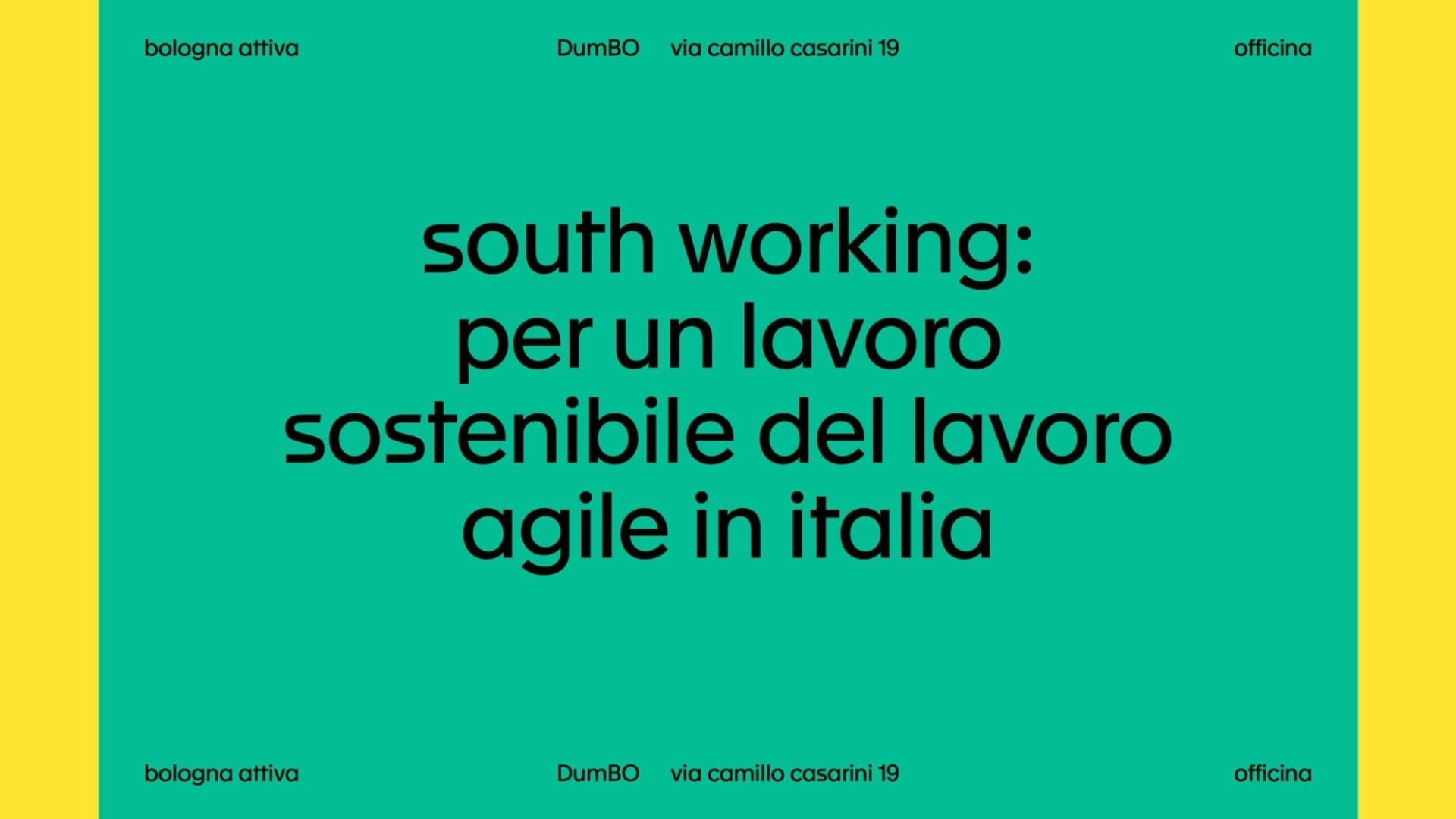 Presentazione del libro “South working. Per un futuro sostenibile del lavoro agile in Italia”