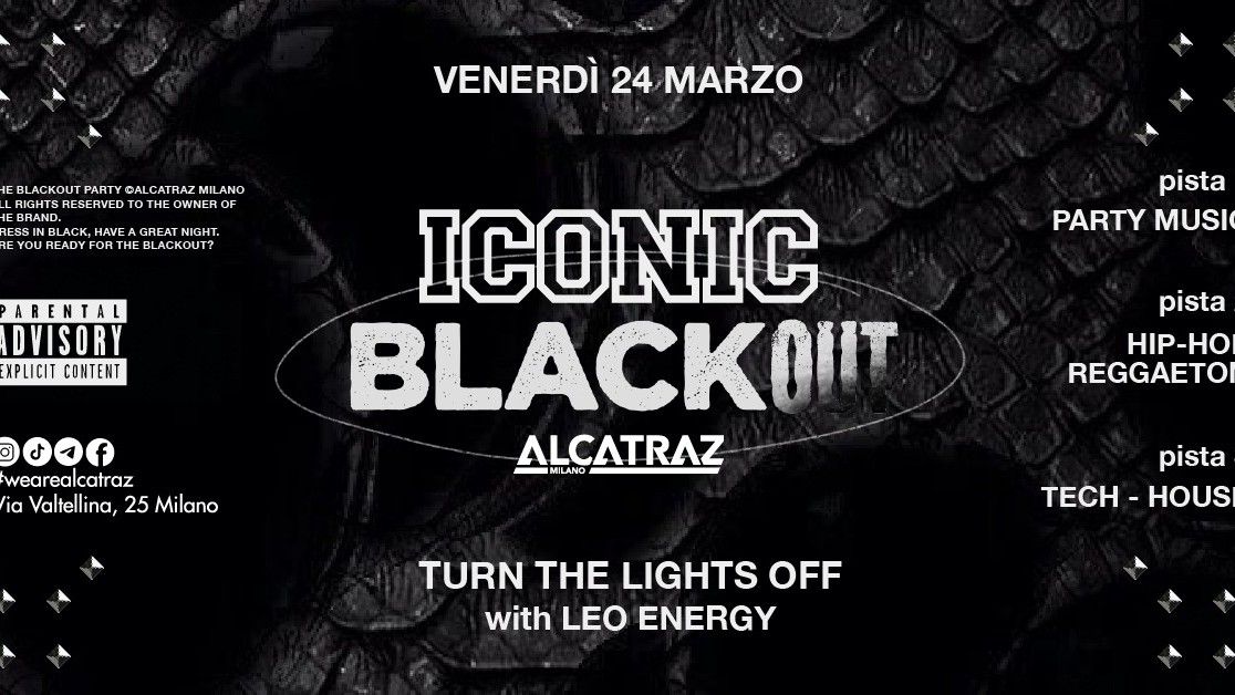 Iconic Blackout Party
