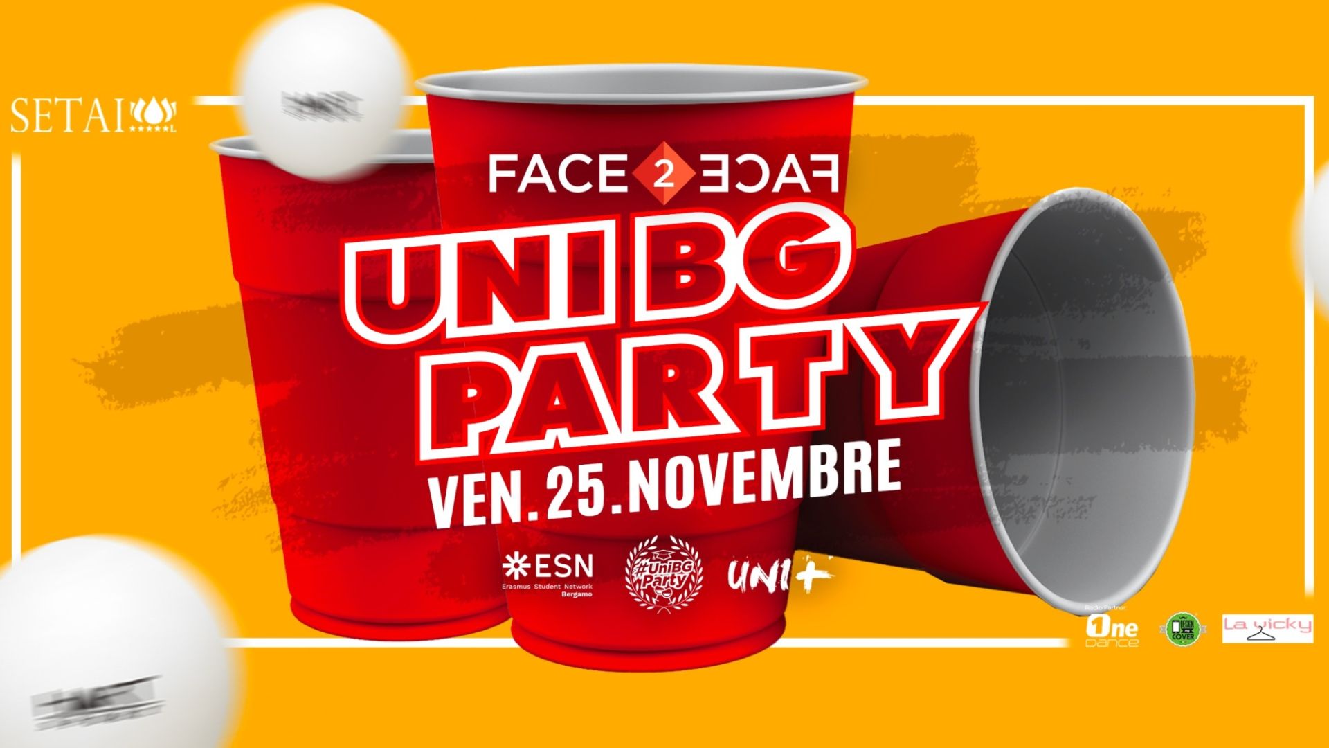 Face2Face pres. #UNIBG PARTY