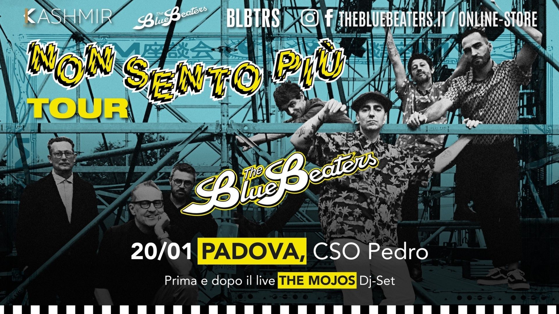The Bluebeaters “Non Sento Più Tour” + The Mojos Dj-set