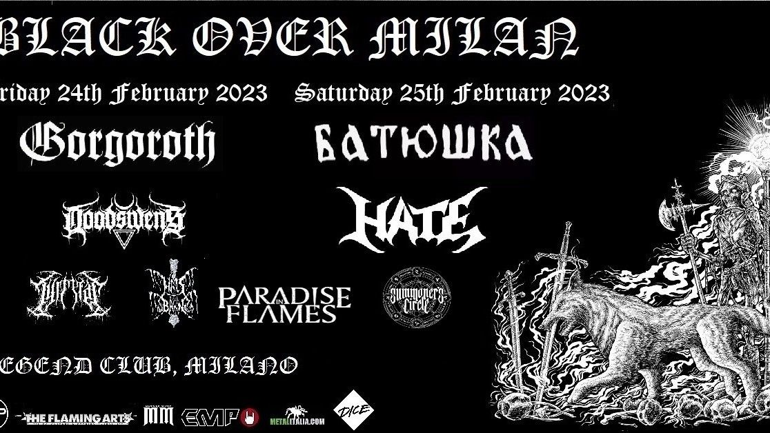 Black Over Milan: Gorgoroth, Batushka, Hate, Doodswens e altri