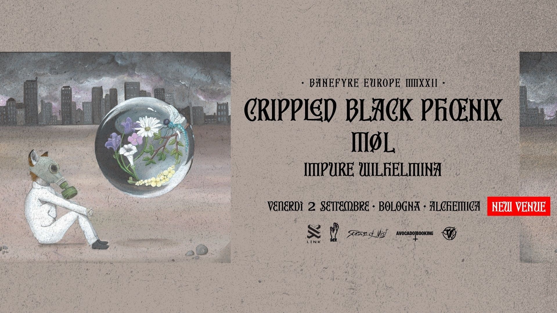 Crippled Black Phoenix (Unica data italiana) + MØL + Impure Wilhelmina