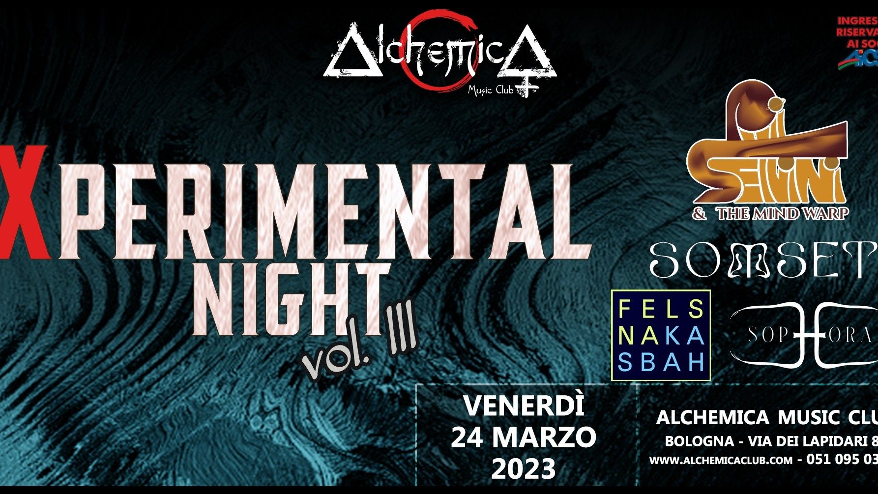 Xperimental Night_vol.3 | Phil Selvini + Somset + Felsna Kasbah + Sophora