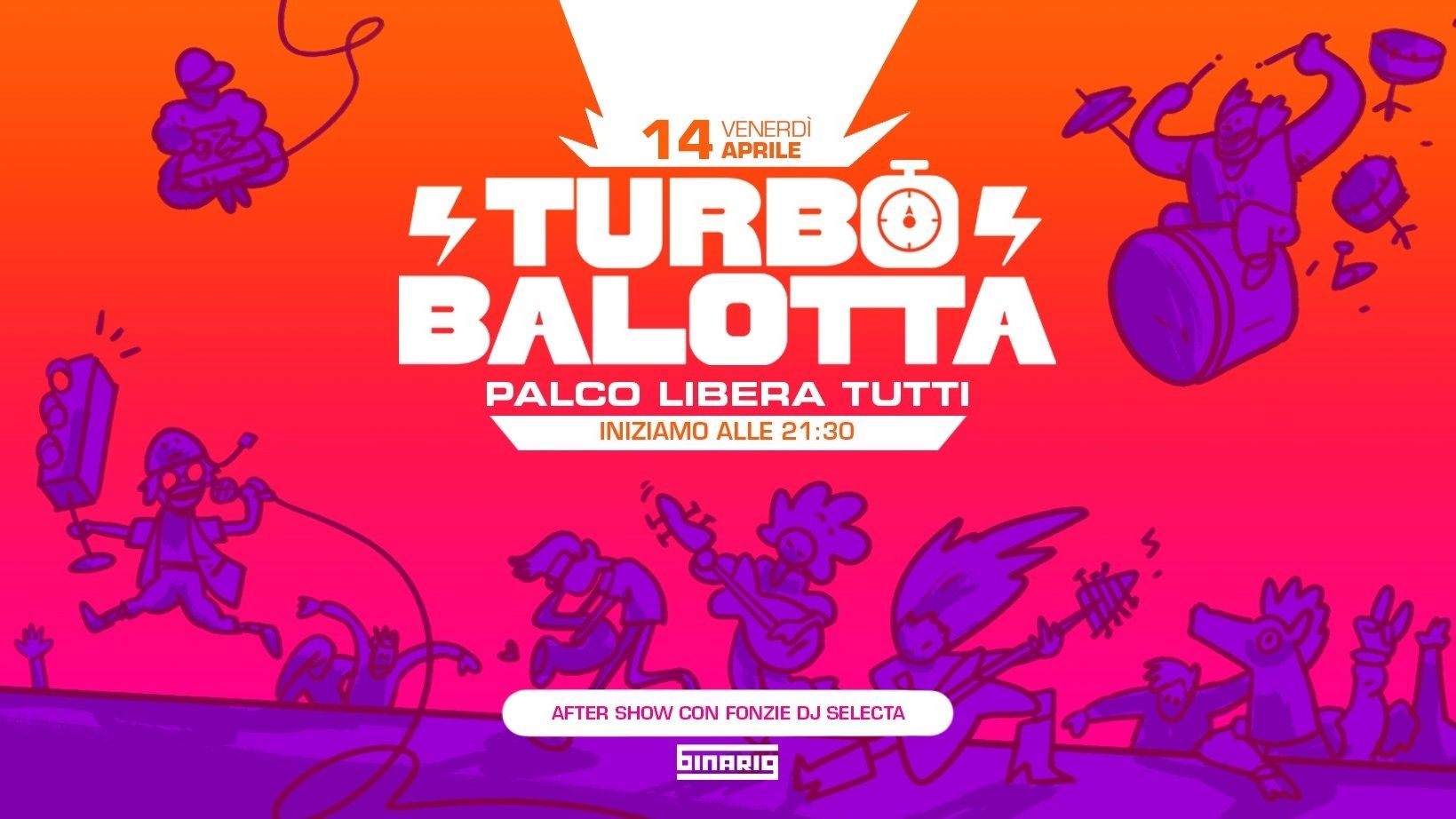 Turbo Balotta - L'open palco jam + Fonzie