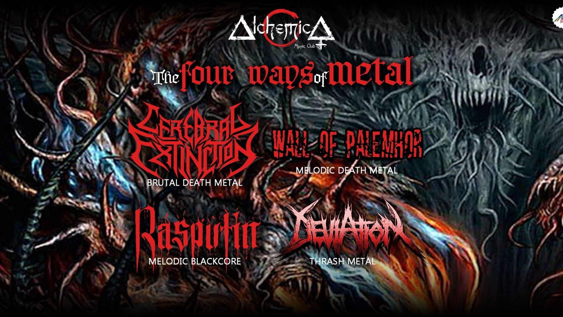 The Four Ways of Metal: Cerebral Extinction + Wall of Palemhor + Rasputin + Deviation