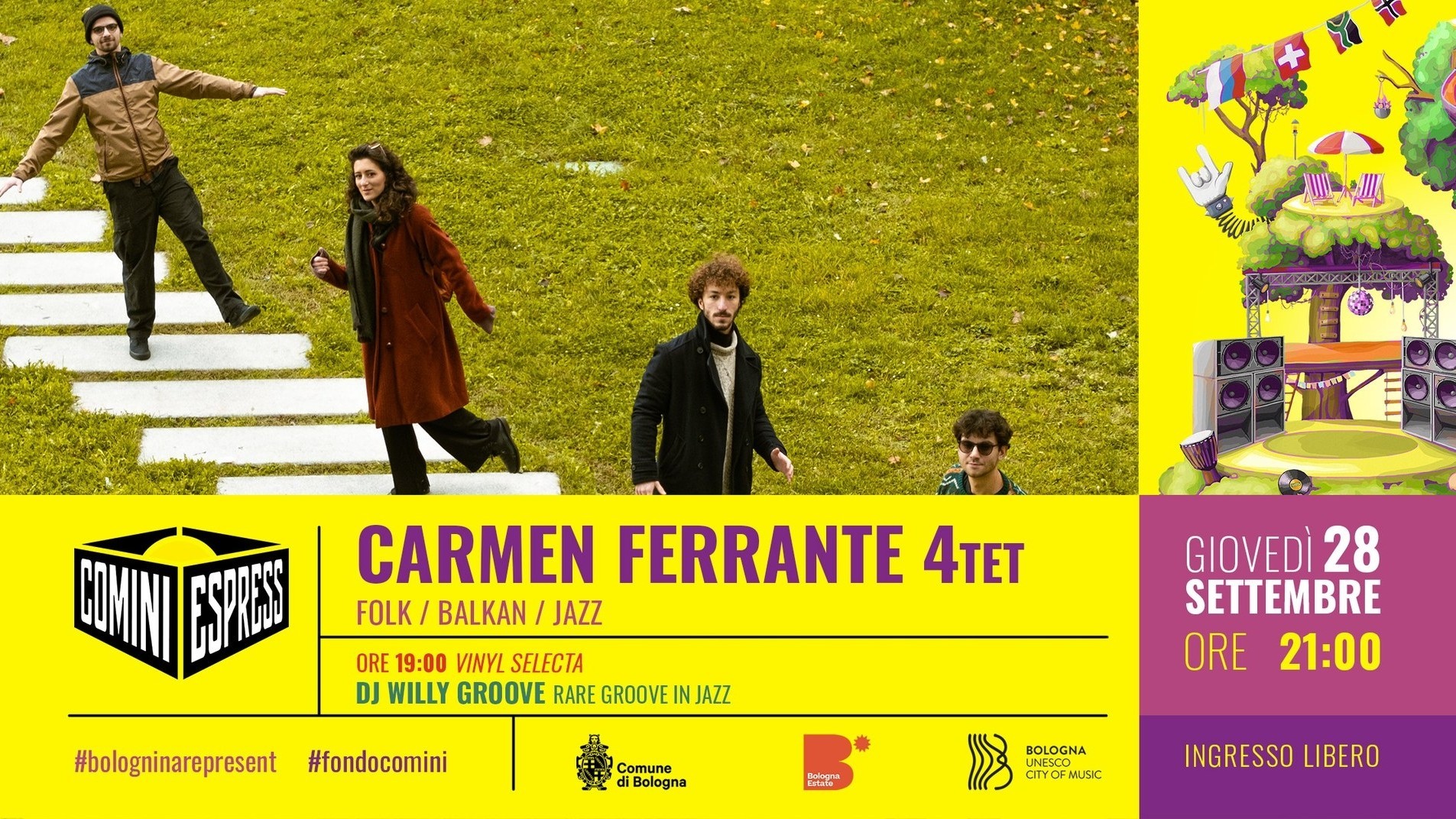 Carmen Ferrante 4tet + Vynil selecta con Willy Groove