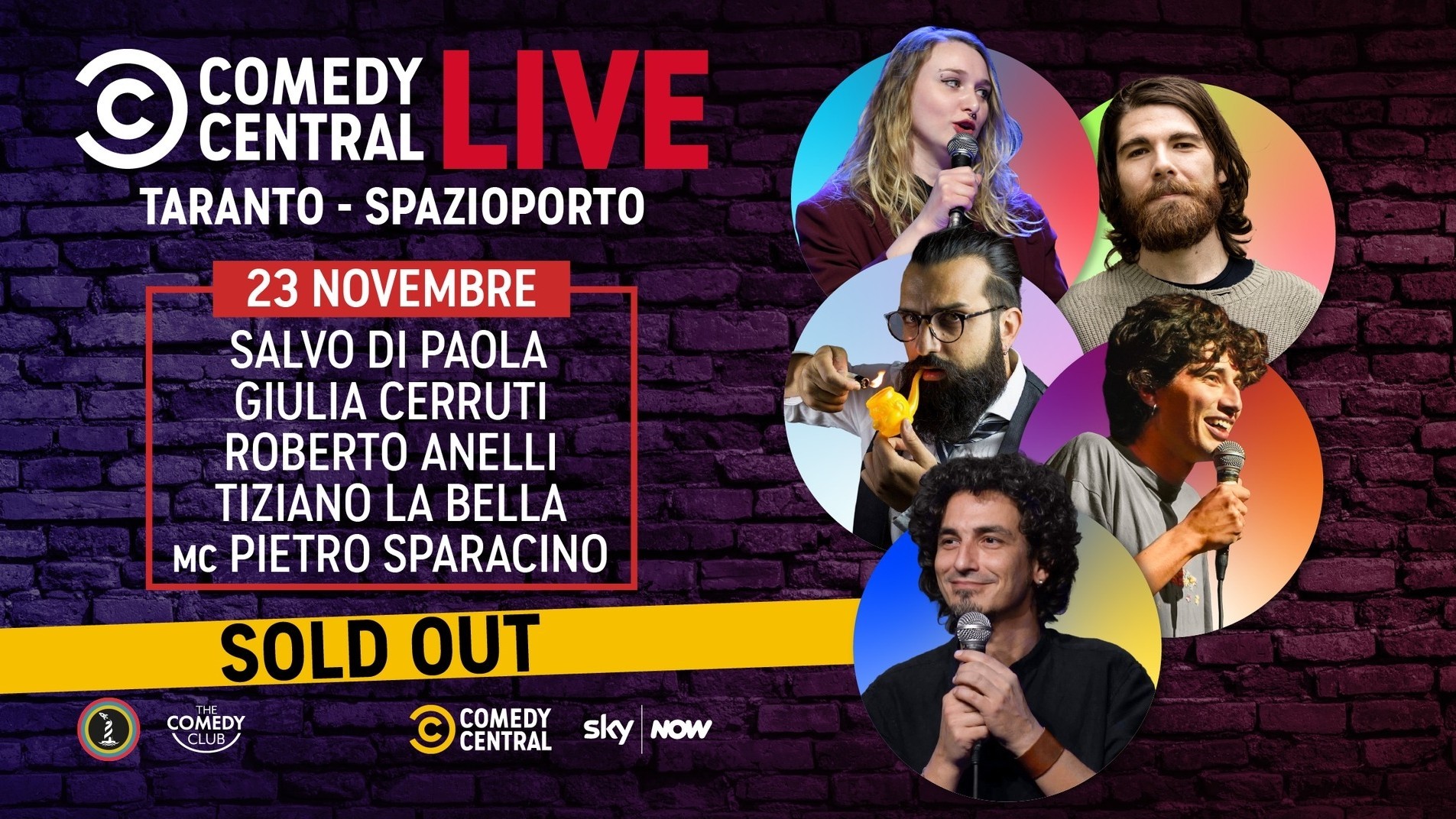 Comedy Central: Salvo Di Paola, Giulia Cerruti, Roberto Anelli e Tiziano La Bella