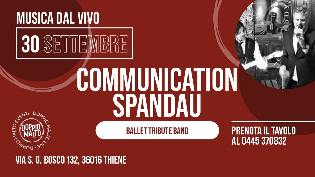 Communication Spandau - Ballet Tribute Band