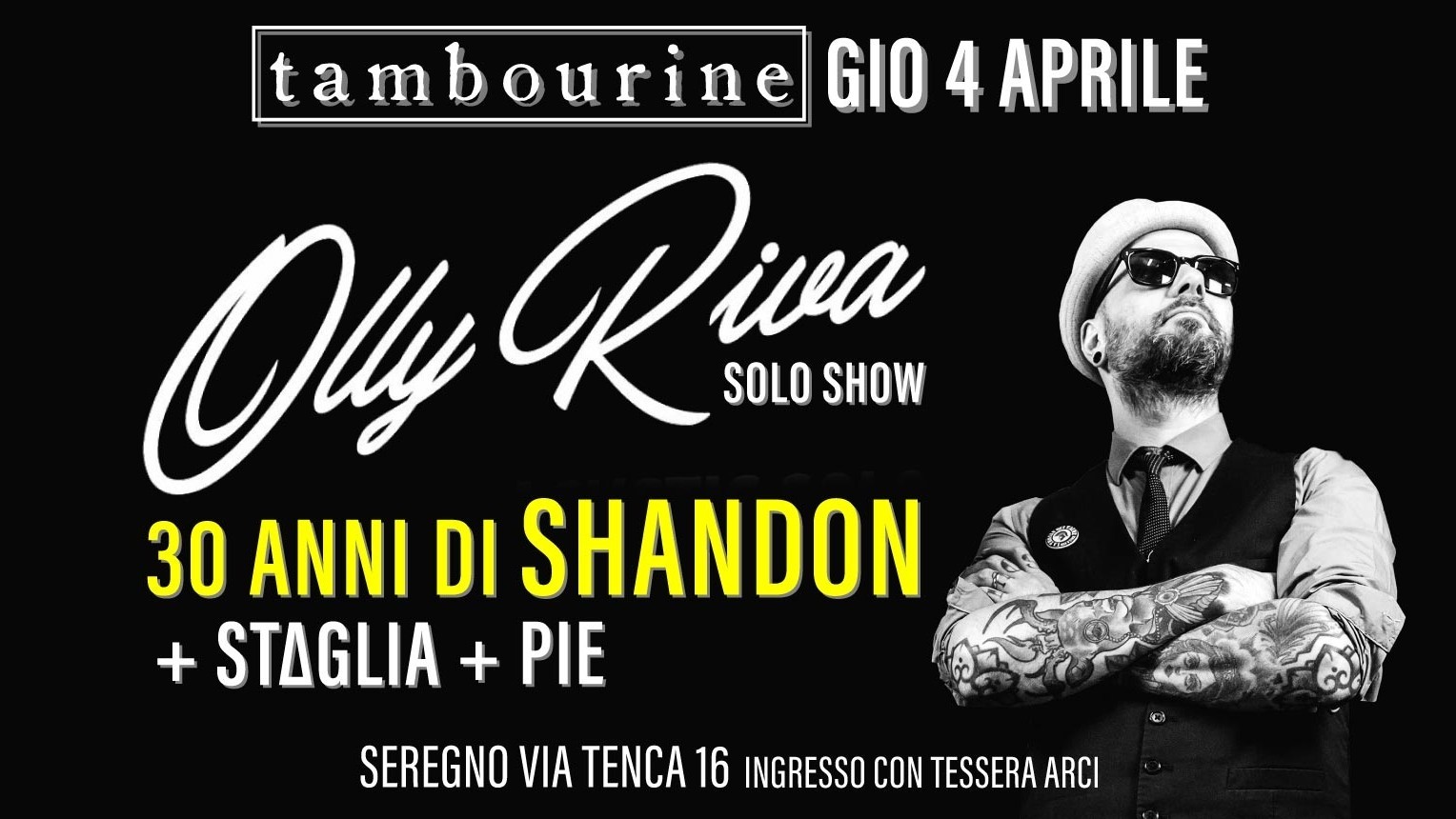 Olly Riva solo show - 30 anni di Shandon