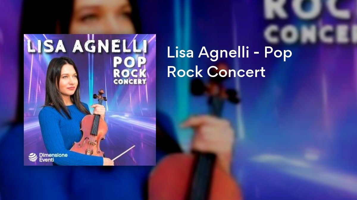 Lisa Agnelli - Pop Rock Concert