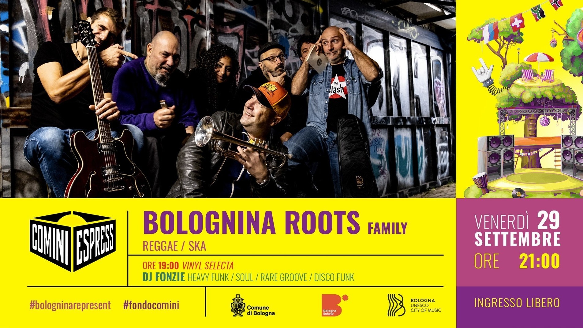 Bolognina Roots Family + Vynil selecta con: Dj Fonzie