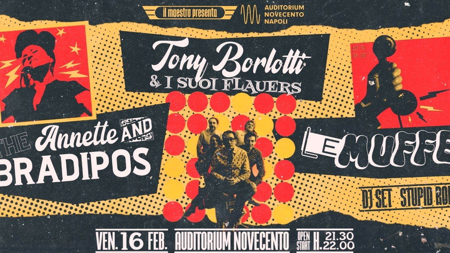 Tony Borlotti e i suoi Flauers - The Annette and the Bradipos - Le Muffe - Djset Music Robot