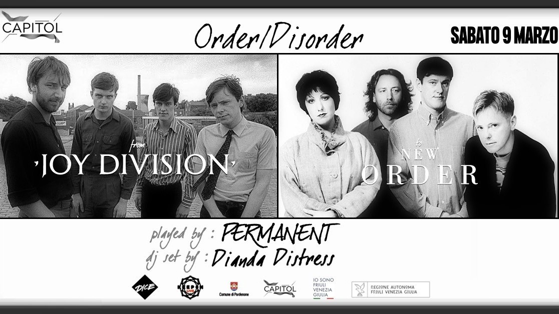 Order/disorder from Joy Division to New Order