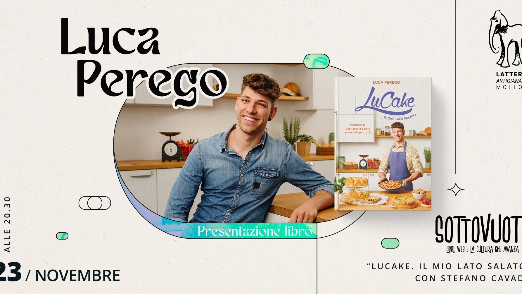Luca Perego presenta "LuCake. Il mio lato salato"