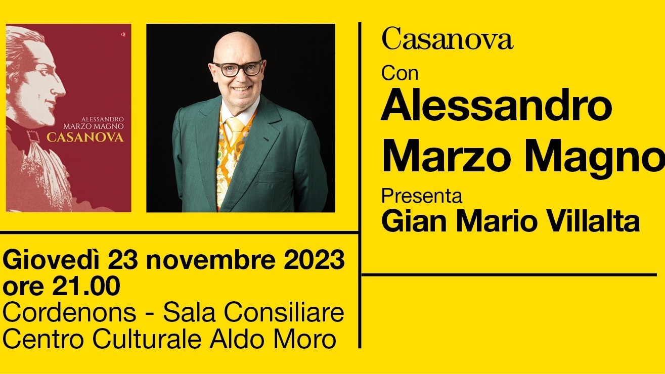 pordenonelegge - fuoricittà Casanova con Alessandro Marzo Magno presenta Gian Mario Villalta