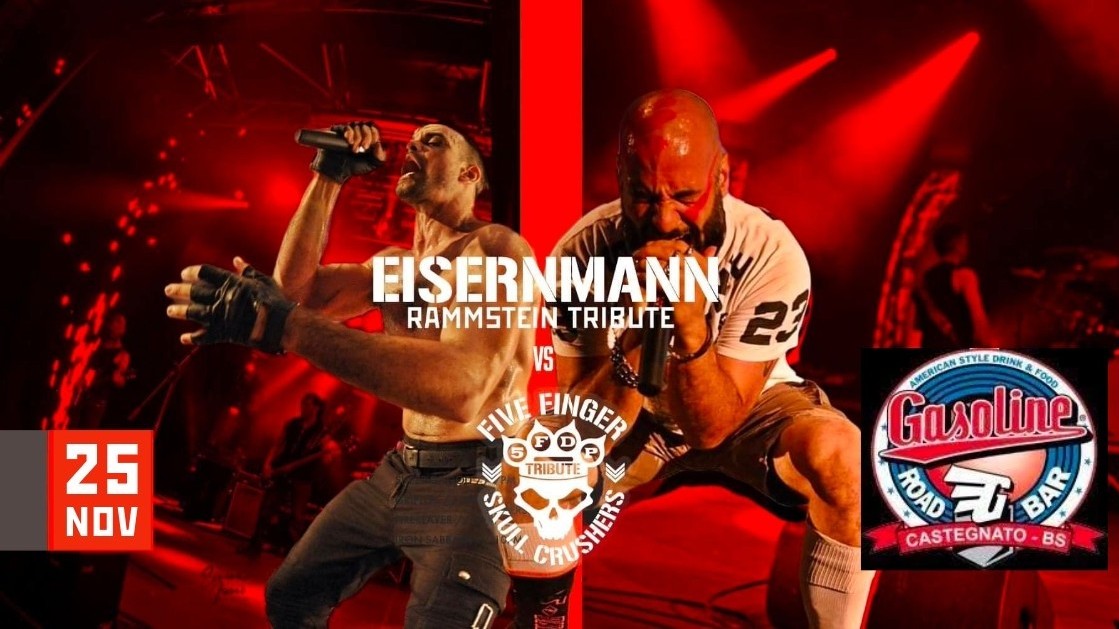 Vulcanica.. Rammstein e Five Finger Death Punch con Eisernmann e Five Finger Skull Crushers