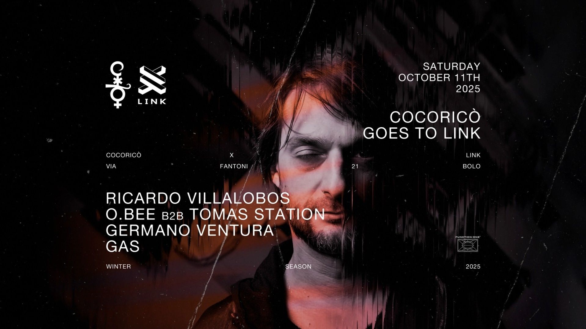 Ricardo Villalobos, O. Bee b2b Tomas Station, Germano Ventura, Gas